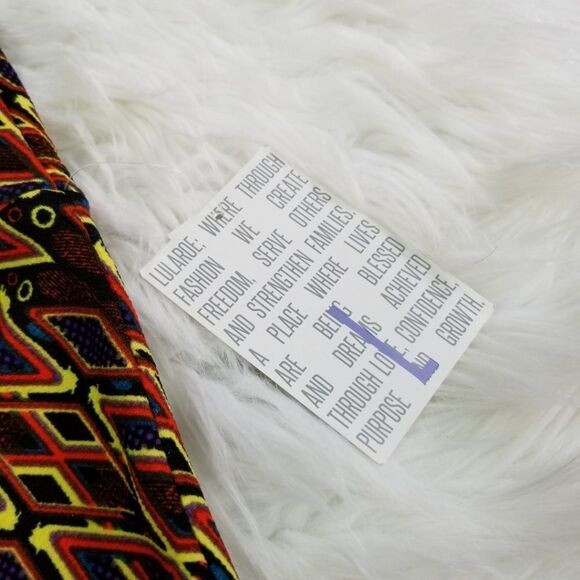 NWT Lularoe Geometric Print Cassie Pencil Skirt Size Large - Picture 4 of 6